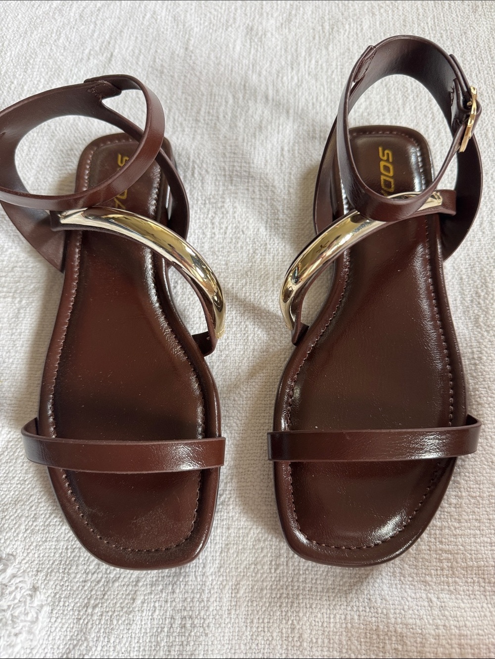 NWB-Soda Uptown Espresso Sandals-SZ 8.5